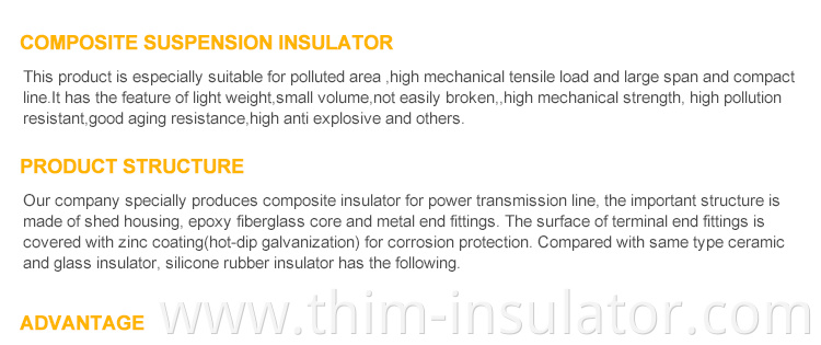 High Voltage Line Suspension Insulator